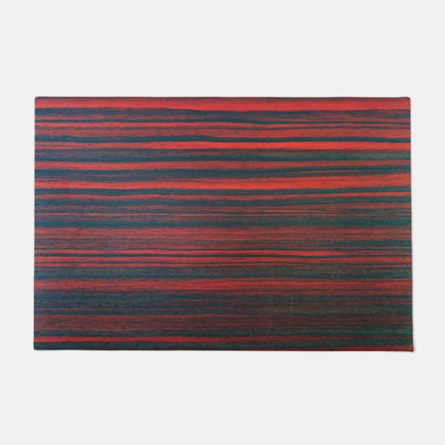 SCHWARZ & ROT ABSTRAKT FUßMATTE (Vorderseite)