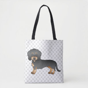 Schwarz-Rot-Draht-Dachshund-Hund & Pfoten