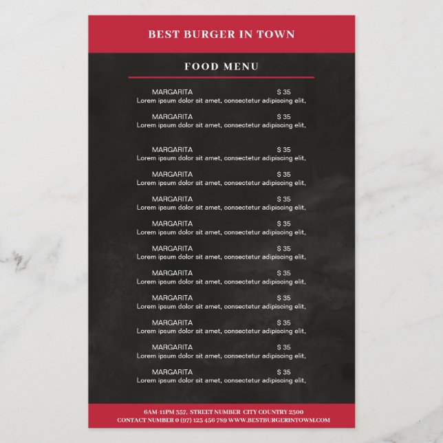 Schwarz, Rot Flyer (Vorne)