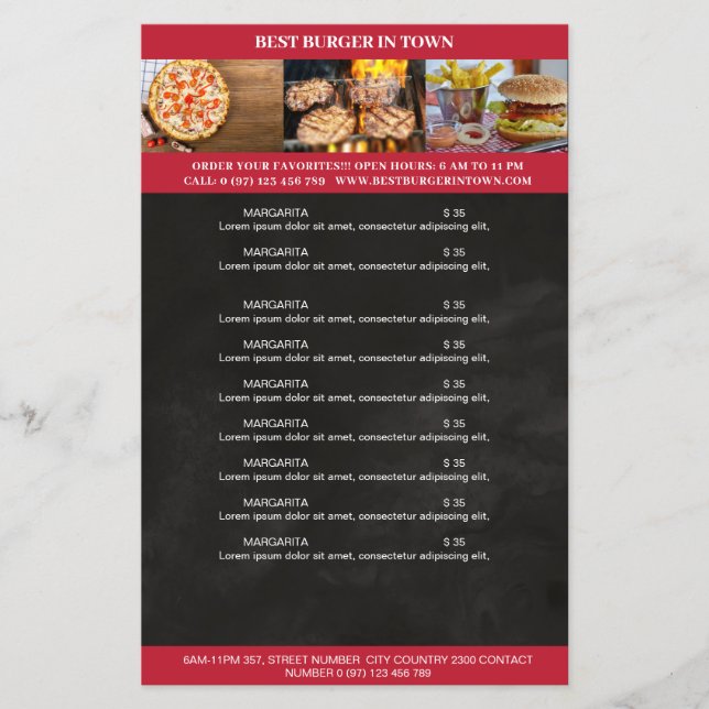 Schwarz, Rot Flyer (Vorne)