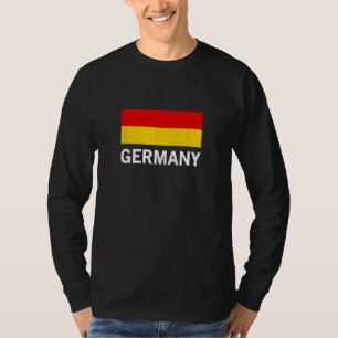 Schwarz Rot Gelbe Deutsche Flagge Deutschland T-Shirt