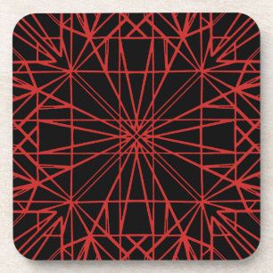 Schwarz-Rot-Geometrie Untersetzer