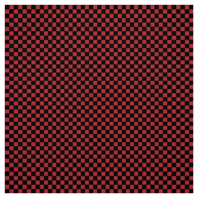 Schwarz-Rot-Gitter-Gewebe: Bold & Modern Design Stoff (Muster)