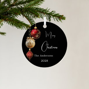 Schwarz-Rot-Gold-Bauern Weihnachten Ornament Aus Metall