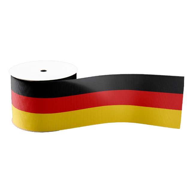 Schwarz-Rot-Gold-Flaggenfarben 3 Zoll Ripsband (Spule)