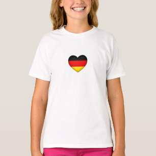 Schwarz-Rot-Gold Flaggenfarben Herzlicher deutsch T-Shirt