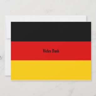 Schwarz Rot Gold - Personalisierte Flagge Deutschl Einladung