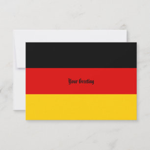 Schwarz Rot Gold - Personalisierte Flagge Deutschl Einladung