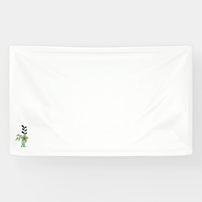 Schwarz, Rot, Grün, Clip Art Design Vinyl Banner (Horizontal)