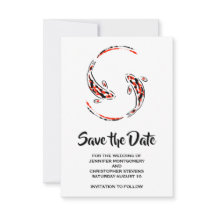 Schwarz-Rot-Japanisch-Koi-Fischpaare