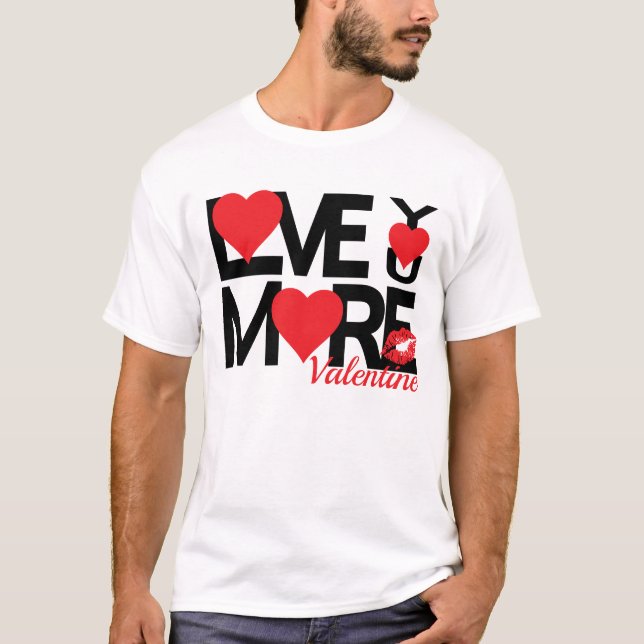 Schwarz-Rot-Liebe Mehr T-Shirt (Vorderseite)