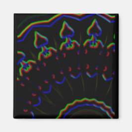 schwarz-rot-MODERN Magnet