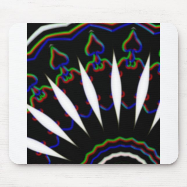 schwarz-rot-MODERN Mousepad (Vorne)