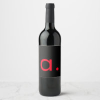 Schwarz-Rot-Monogramm-Anfangsbuchstaben Moderner S