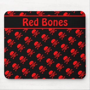 Schwarz-Rot-Skulpturen mit benutzerdefiniertem Tex Mousepad