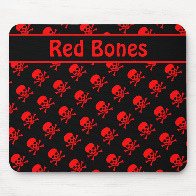 Schwarz-Rot-Skulpturen mit benutzerdefiniertem Tex Mousepad (Vorne)