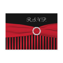 Schwarz-rot-Streifen-Antwortkarte