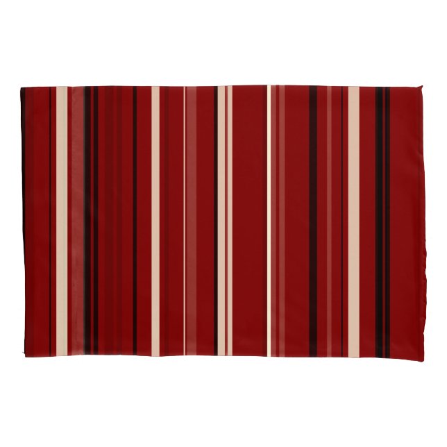 Schwarz, Rot und Weiß Kissenbezug (Vorderseite-Links)