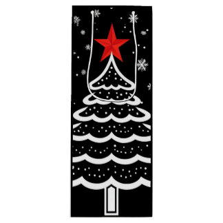 Schwarz/Rot Weihnachten Geschenktüte Für Weinflaschen