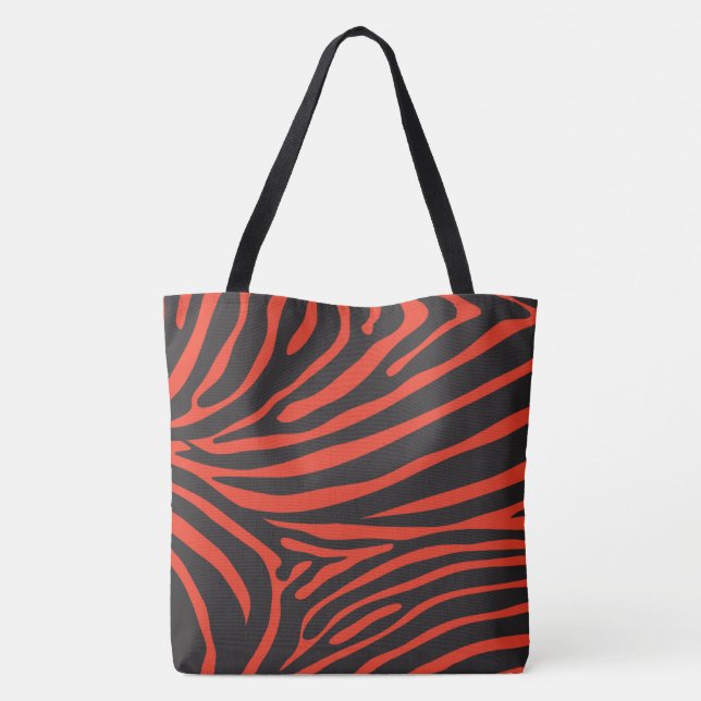 Schwarz-Rot-Zebra-Print (Rückseite)