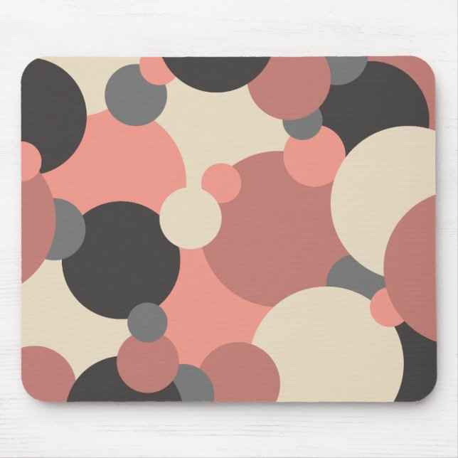 Schwarz-rote Molecules-Maus-Pad Mousepad (Vorne)