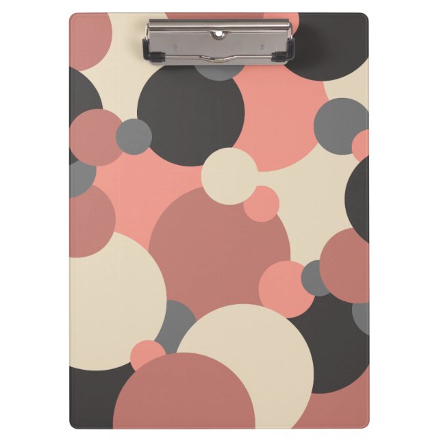 Schwarz-rote Moleküle Zwischenablage Klemmbrett (Vorderseite)