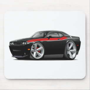Schwarz-Rotes Auto 2009-11 Herausforderer Mousepad