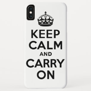 Schwarz Ruhe bewahren und auf Case-Mate-Fall trans Case-Mate iPhone Hülle