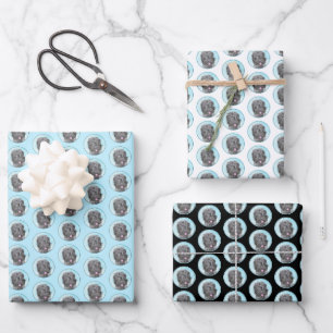 Schwarz-Russischer Terrier-Malerei - Süßes Origina Geschenkpapier Set