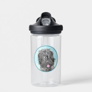 Schwarz-Russischer Terrier-Malerei - Süßes Origina Trinkflasche