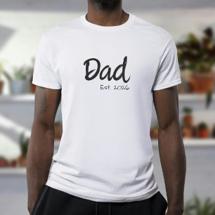 Schwarz Schrift Vater gegründet T-Shirt