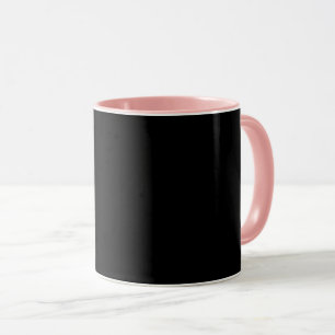 Schwarz-schwarz, einfach elegant, rosa Tri Tasse