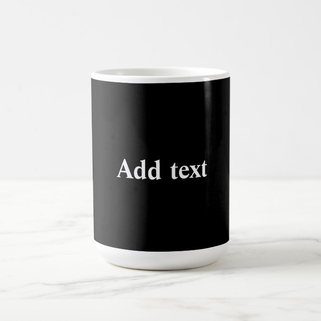 Schwarz-schwarz, einfach elegante Vorlage, Kaffeetasse (Mittel)