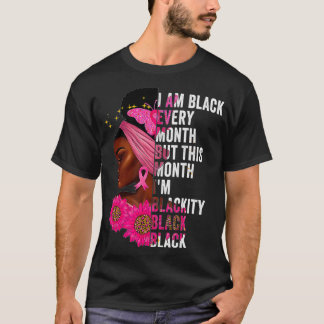 Schwarz Schwarz Jeden Monat Schwarze Geschichte BH T-Shirt