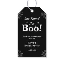 Schwarz Sie fand ihren Boo Halloween Brautparty