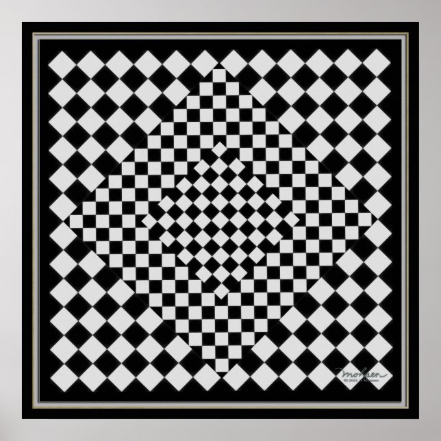 Schwarz-Silber-Bild bewegen Poster (Vorne)