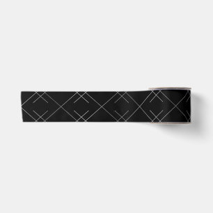 Schwarz-Silber, cool, elegant, einfach, modern Satinband