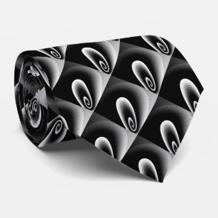 Schwarz-Silber-COOLES modernes Muster Krawatte