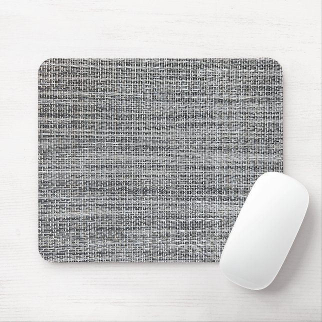 Schwarz-Silber-Leinwand Mousepad (Mit Mouse)