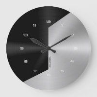 Schwarz & Silber Modernes geometrisches Design 2