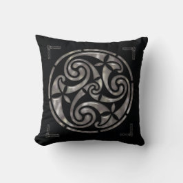 Schwarz & Silver Celtic DECOR Kissen