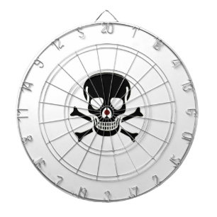 Schwarz-Skull-Weiß-Dartboard Dartscheibe