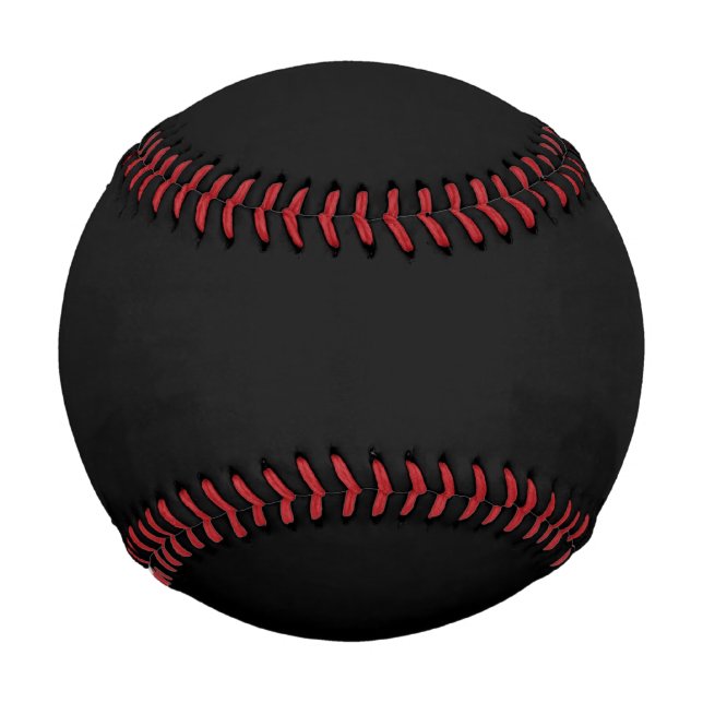 Schwarz-Solid-Color-Baseball Baseball (Vorderseite)
