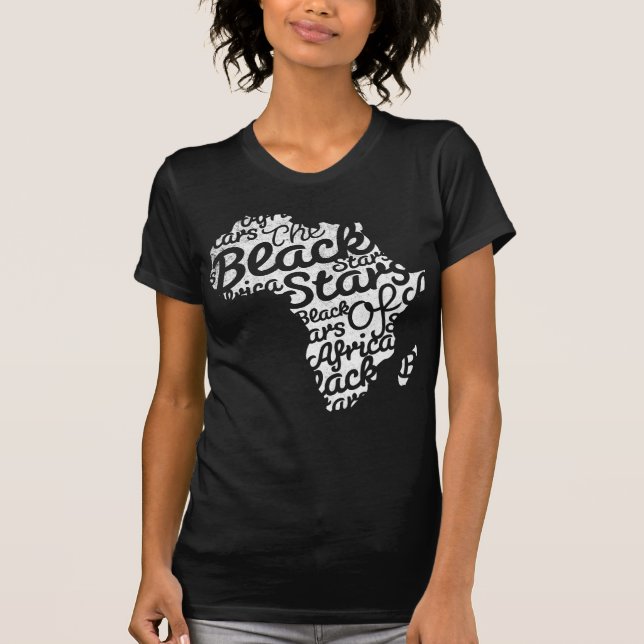 Schwarz-Sterne von Afrika T-Shirt (Vorderseite)