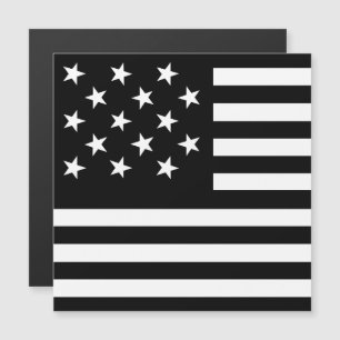 Schwarz Sternenbanner Amerika Flagge Magnetkarte