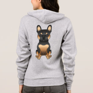Schwarz & Tan Französische Bulldogge / Französisch Hoodie