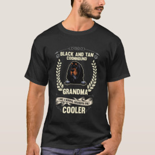 Schwarz-Tan-Ohnenkraut wie ein normaler Gran T-Shirt
