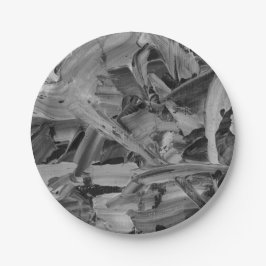 Schwarz texturiert pappteller