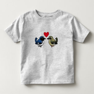 Schwarz-throated blaue Liebe Kleinkind T-shirt