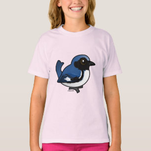 Schwarz-throated blauer Trällerer T-Shirt